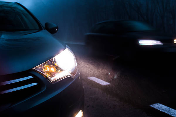 Coches con bombillas de faros LED