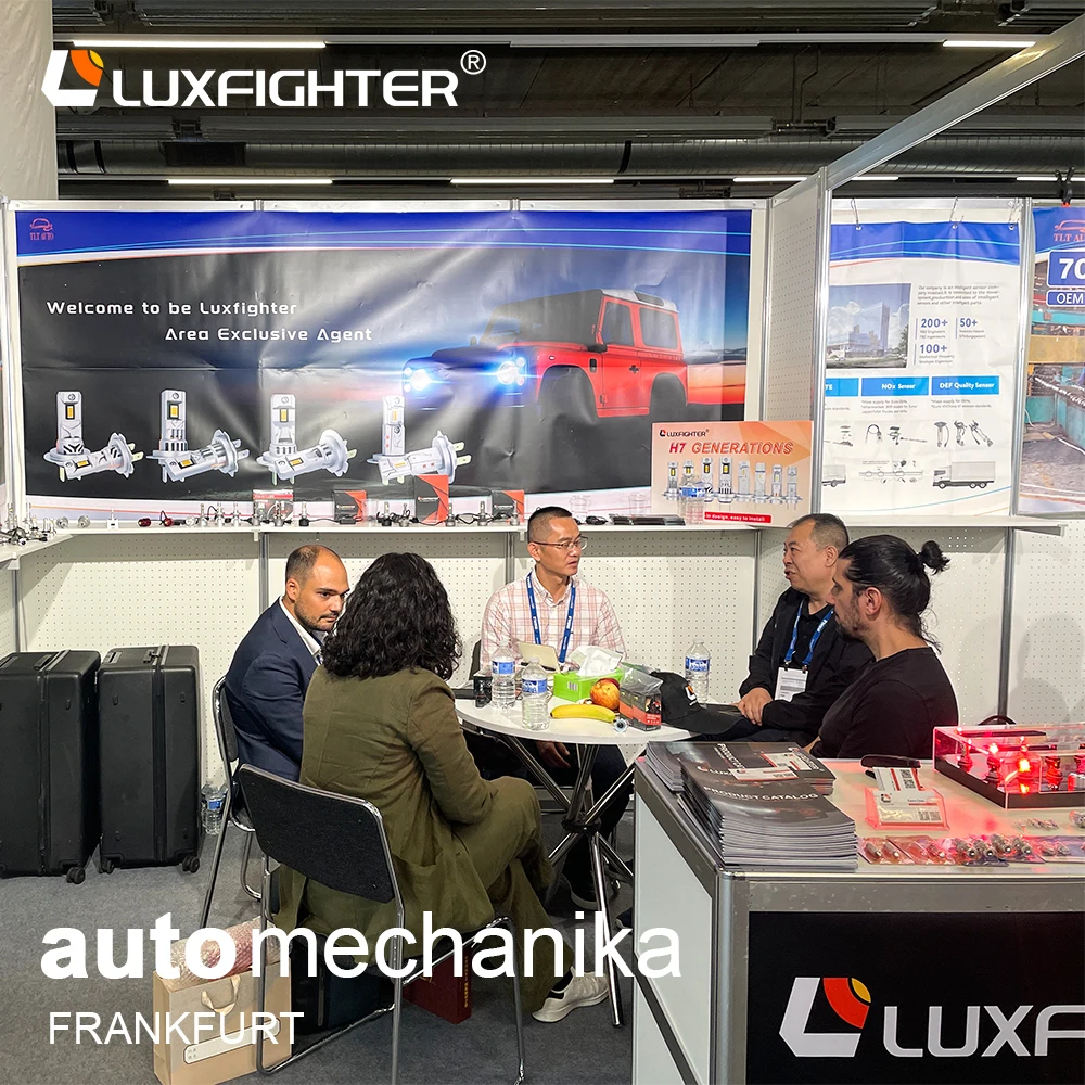 Tecnología piloto de iluminación para automóviles: Luxfighter debutó en la exposición de repuestos para automóviles Automechanika Frankfurt 2026